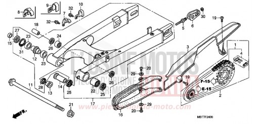 BRAS OSCILLANT XL1000V7 de 2007